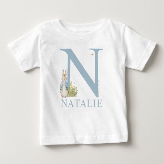 Peter Rabbit| N für Baby T-shirt (Vorderseite)