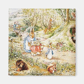 Peter Rabbit Nachbarschaft von Beatrix Potter Magnet (Vorne)