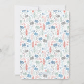 Peter Rabbit | Neutrale Babydusche für Geschlechte Einladung (Rückseite)