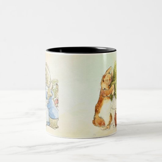 Peter Rabbit Onions Zweifarbige Tasse (Mittel)