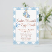 Peter Rabbit Osterbrunch & Egg Hunt Einladung (Stehend Vorderseite)