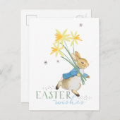 Peter Rabbit | Osterwünsche Feiertagspostkarte (Vorne/Hinten)