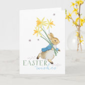 Peter Rabbit | Osterwünsche Karte (Gelbe Blume)