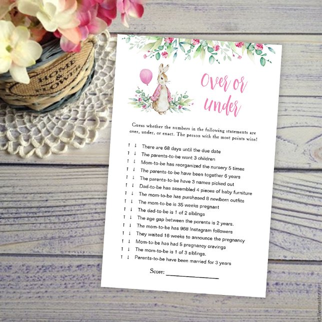 Peter Rabbit Over oder Under Baby Game (Von Creator hochgeladen)