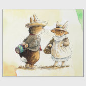 Peter Rabbit (Paar) Gewebepapier Geschenkpapier (Flach)