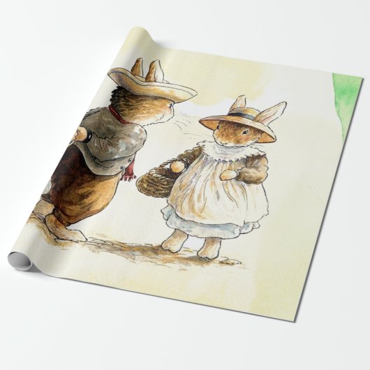 Peter Rabbit (Paar) Gewebepapier Geschenkpapier (Ungerollt)