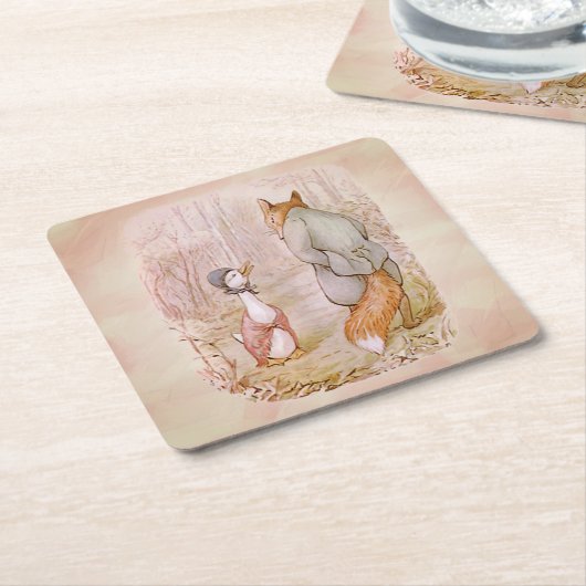 Peter Rabbit Paper Tellers Rechteckiger Pappuntersetzer (angewinkelt)
