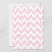 Peter Rabbit Pastel Pink Girl Babydusche Einladung (Rückseite)