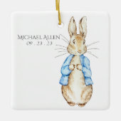 Peter Rabbit Personalisiert Baby Keramikornament (Vorderseite)