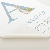 Peter Rabbit | Personalisierter Buchstabe A Sherpadecke (3/4)