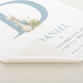Peter Rabbit | Personalisierter Buchstabe D Sherpadecke (3/4)
