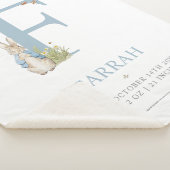 Peter Rabbit | Personalisierter Buchstabe F Sherpadecke (3/4)