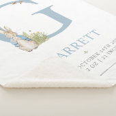 Peter Rabbit | Personalisierter Buchstabe G Sherpadecke (3/4)
