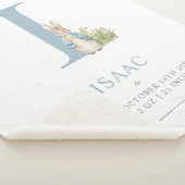 Peter Rabbit | Personalisierter Buchstabe I Sherpadecke (3/4)