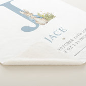 Peter Rabbit | Personalisierter Buchstabe J Sherpadecke (3/4)