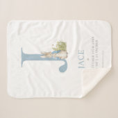 Peter Rabbit | Personalisierter Buchstabe J Sherpadecke (Vorderseite (Horizontal))