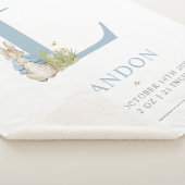 Peter Rabbit | Personalisierter Buchstabe L Sherpadecke (3/4)