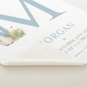Peter Rabbit | Personalisierter Buchstabe M Sherpadecke (3/4)