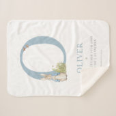 Peter Rabbit | Personalisierter Buchstabe O Sherpadecke (Vorderseite (Horizontal))