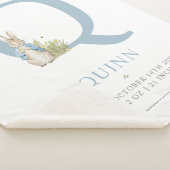 Peter Rabbit | Personalisierter Buchstabe Q Sherpadecke (3/4)