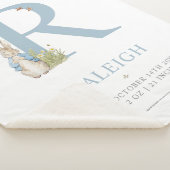 Peter Rabbit | Personalisierter Buchstabe R Sherpadecke (3/4)