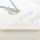 Peter Rabbit | Personalisierter Buchstabe V Sherpadecke (3/4)