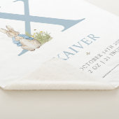 Peter Rabbit | Personalisierter Buchstabe X Sherpadecke (3/4)