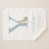 Peter Rabbit | Personalisierter Buchstabe Y Sherpadecke (Vorderseite (Horizontal))