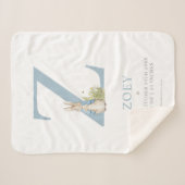 Peter Rabbit | Personalized Letter Z Sherpadecke (Vorderseite (Horizontal))