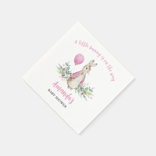 Peter Rabbit Pink Baby Dusche Serviette (Ecke)