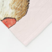 Peter Rabbit | Pink Baby Girl 12 Monate Milestone Fleecedecke (Ecke)