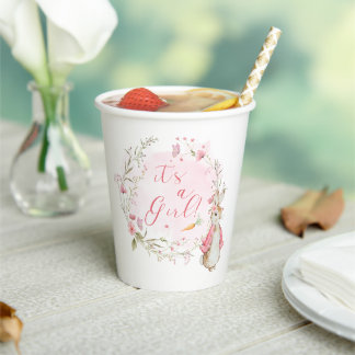 Peter Rabbit Pink Es ist ein Girl Paper Cups Pappbecher