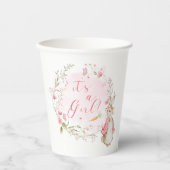 Peter Rabbit Pink Es ist ein Girl Paper Cups Pappbecher (Vorderseite)