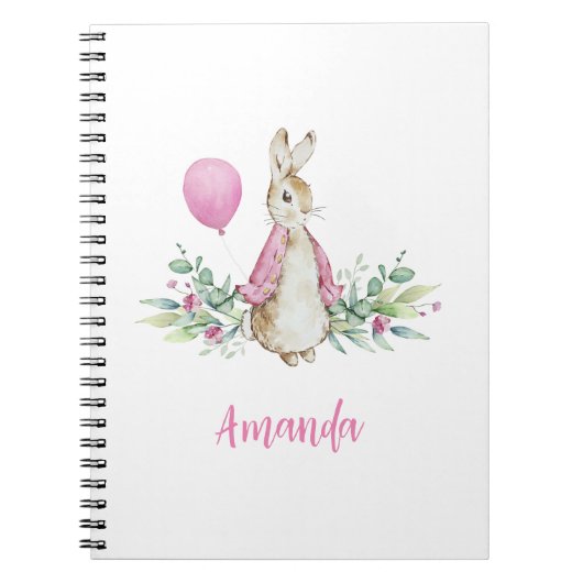 Peter Rabbit Pink Notizblock (Vorderseite)