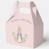 Peter Rabbit Pink Vintag Baby Dusche Geschenkschachtel (Rückseite)