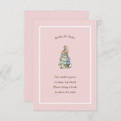 Peter Rabbit Pink Vintages Kinderbuch Begleitkarte (Vorne/Hinten)