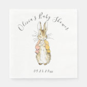 Peter Rabbit Pink & Yellow Baby Dusche Serviette (Vorderseite)