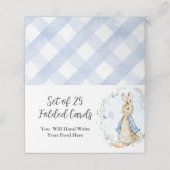 Peter Rabbit Platzkarten (Außenseite Aufgefaltet)