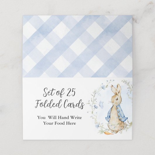 Peter Rabbit Platzkarten (Außenseite Aufgefaltet)