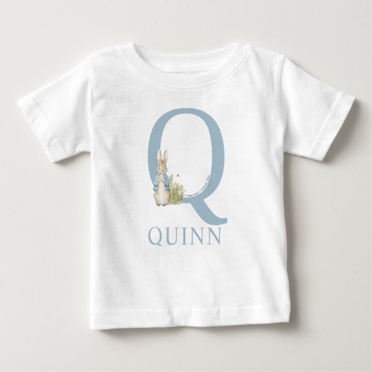 Peter Rabbit| Q für Baby T-shirt (Vorderseite)