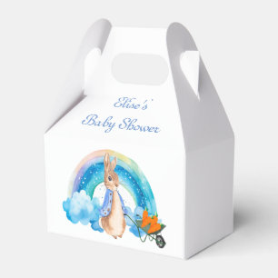 Peter Rabbit Rainbow Carrots Boy Baby Shower Geschenkschachtel