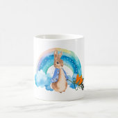 Peter Rabbit Rainbow Carrots Boy Baby Shower Kaffeetasse (Mittel)