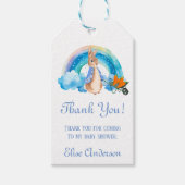 Peter Rabbit Rainbow Carrots Boy Danke Geschenkanhänger (Vorderseite)