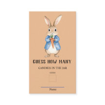 Peter Rabbit rät wie viele Baby Showspiele