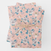 Peter Rabbit | Rosa Blumengartenmuster Geschenkpapier Set (Beispiel)