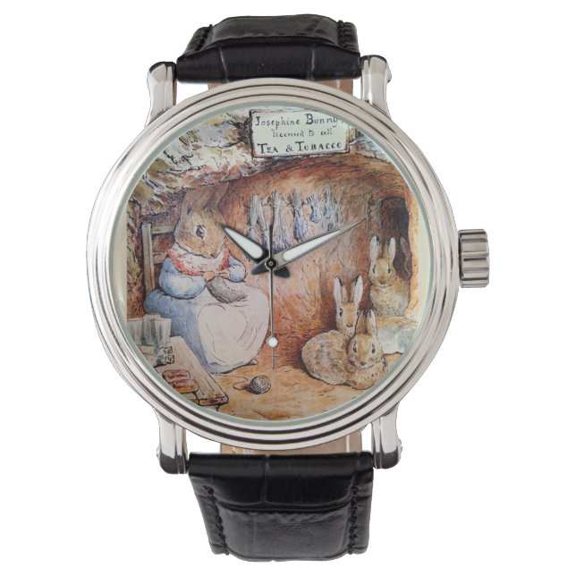 Peter Rabbit Round Clock Watch Armbanduhr (Vorderseite)