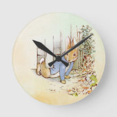 Peter Rabbit Runde Wanduhr (Vorderseite)