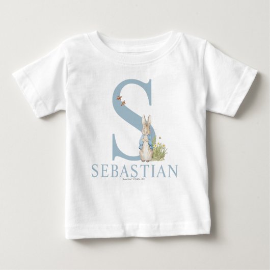 Peter Rabbit| S für Baby T-shirt (Vorderseite)