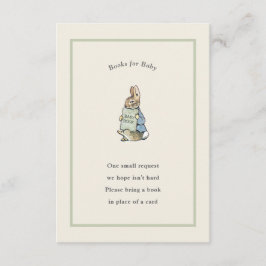 Peter Rabbit Sage Green Vintag Baby Book Begleitkarte