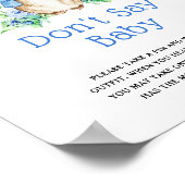 Peter Rabbit sagt nicht Baby Sign Poster (Ecke)